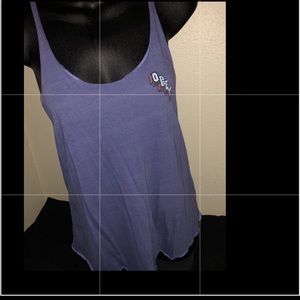 OBEY purple string tank